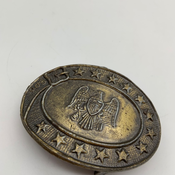Vintage Accurate 1977 Eagle Patriotic Americana Style Brass Belt Buckle - Picture 5 of 7